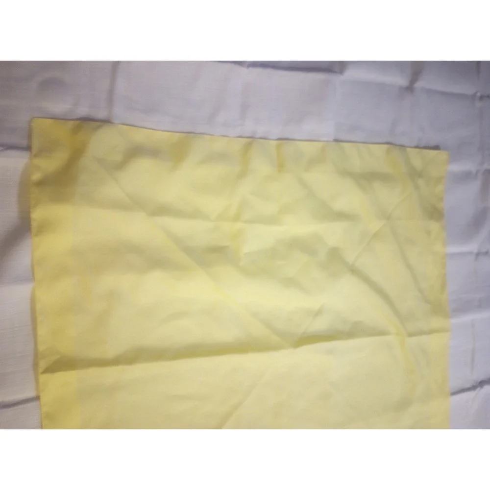 Canary Yellow‎ Square Scarf With Border Unbranded 30x29
